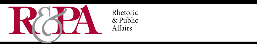 Rhetoric & Public Affairs